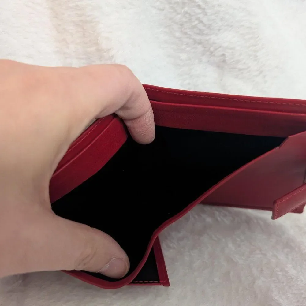 Authentic Valentino Garavani Embossed Bifold Wallet